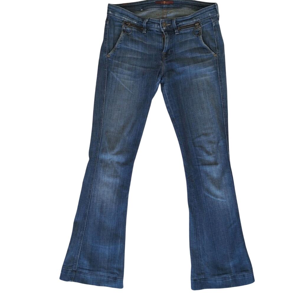 7 For All Mankind Dark Wash Bootcut Flare Jeans Women's Size 26